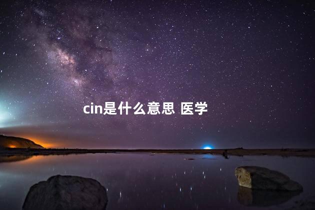 cin是什么意思 医学